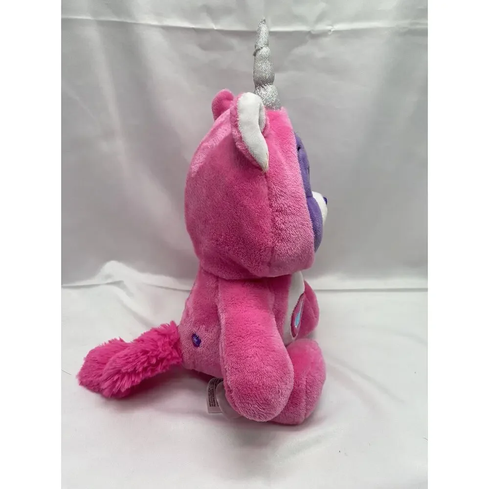 Care Bears Share Bear Unicorn Hoodie Friends Collector Purple Lollipop Plush - Picture 6 of 7